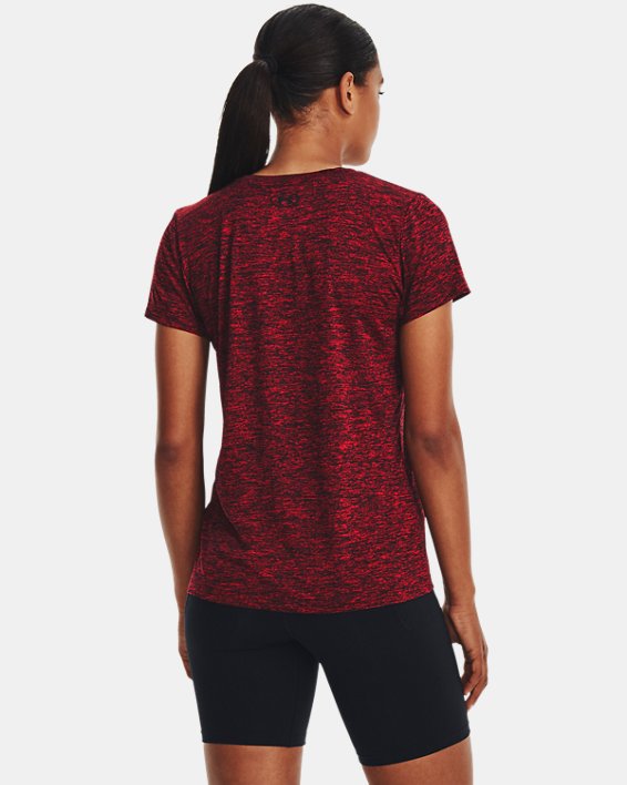 Women's UA Tech™ Short Sleeve in Red image number 1